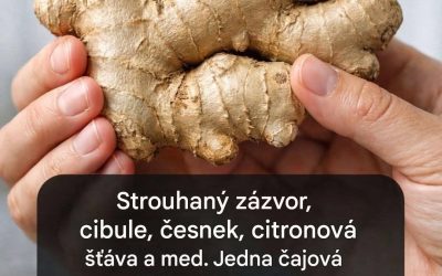 Směs zázvoru, česneku, cibule a citronu: čistí tělo a plíce