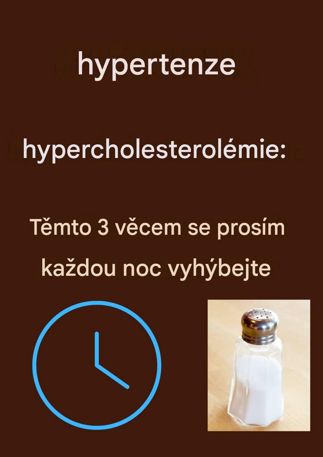 Hypertenze, hypercholesterolémie: těmto 3 věcem se prosím každou noc vyhýbejte👇👇