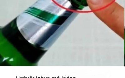 Uzávěr láhve má malý, snadno najítelný bod: trik, který byste měli znát