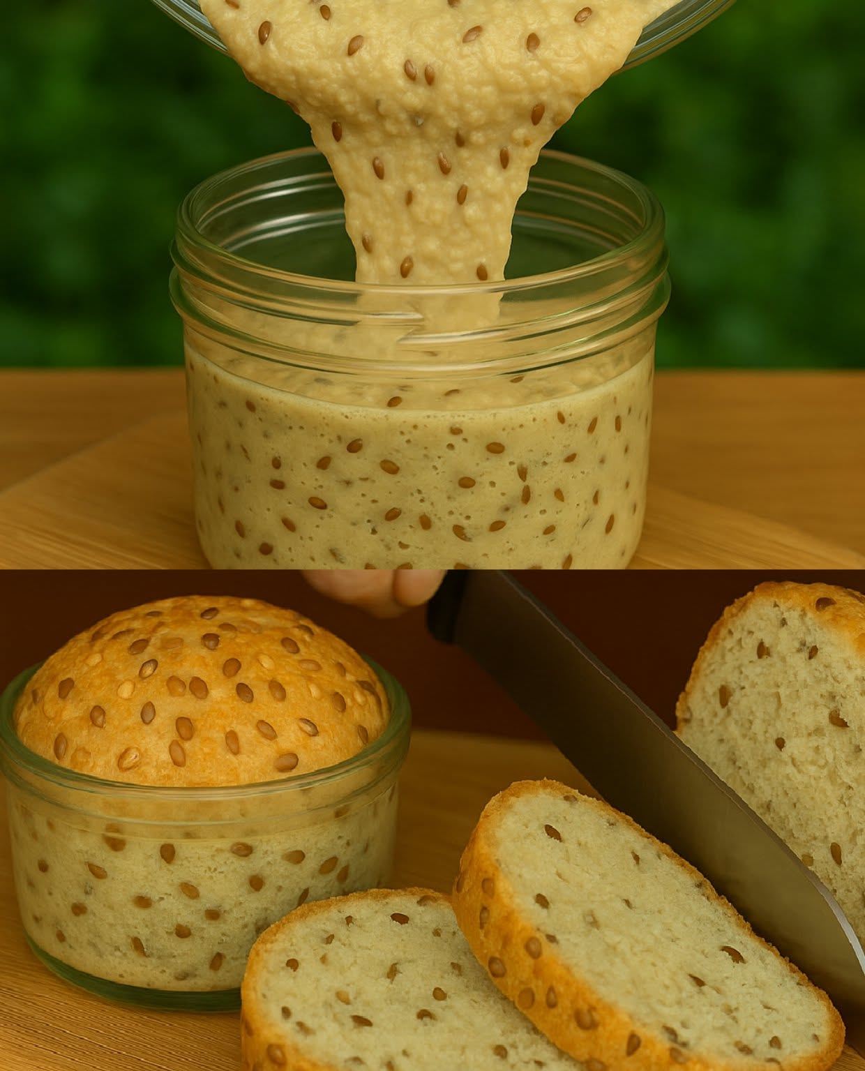 Nikdy nejím bílou mouku! Za minutu chleba v zavařovací sklenici! Žádné droždí, žádný cukr