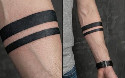 Černý tetovaný pásek: diskrétní symbol s hlubokým významem