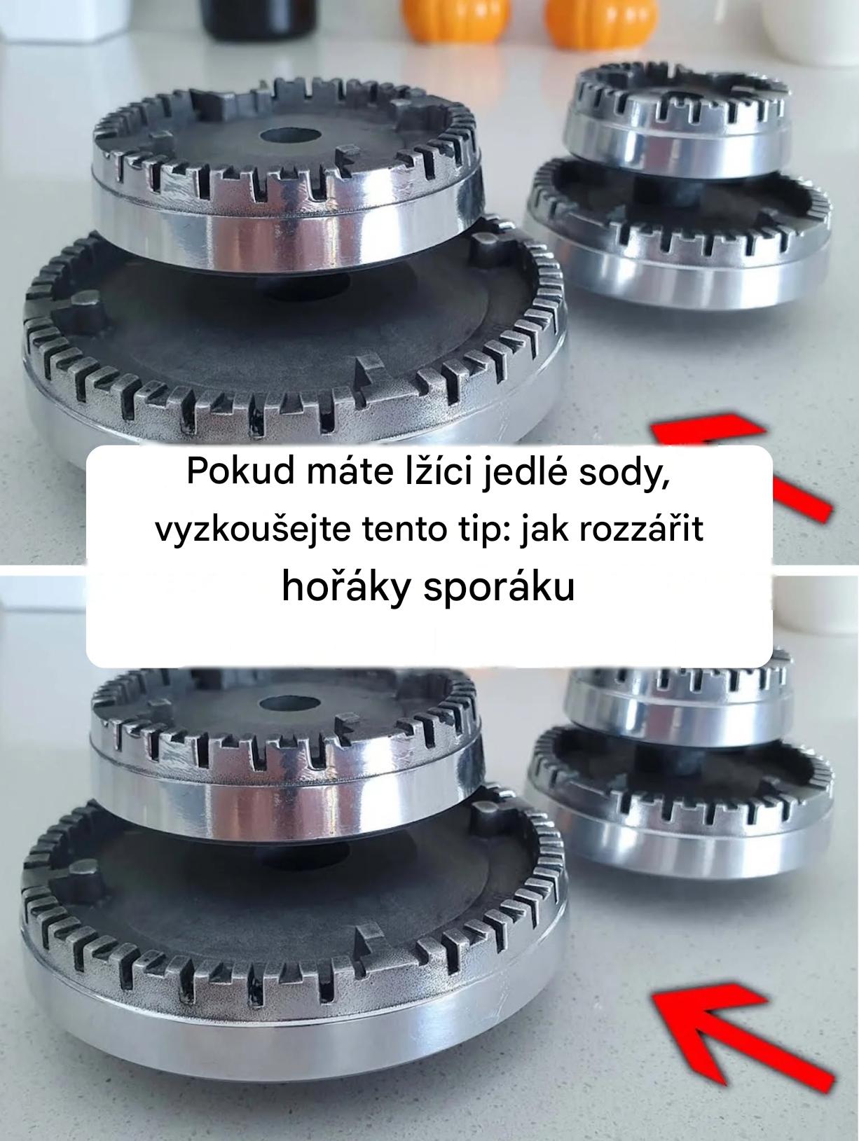 Pokud máte lžíci jedlé sody, vyzkoušejte tento tip: jak rozzářit hořáky sporáku