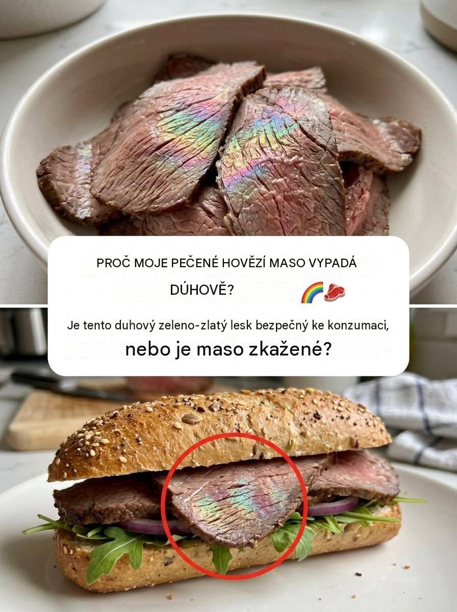 Proč má lahůdkové maso někdy duhový lesk?