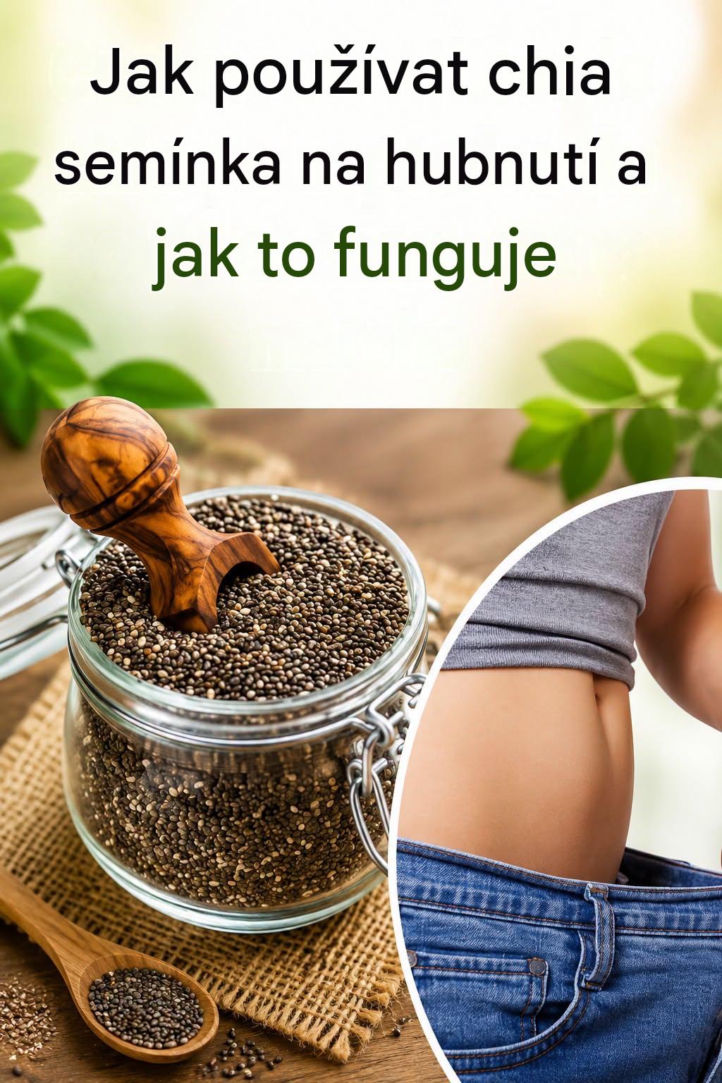 Recept na chia vodu pro spalování tuků a hubnutí