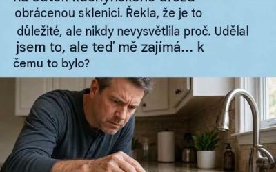 Moje sestra odjela na dovolenou a požádala mě, abych jí před odchodem dal na odtok kuchyňského dřezu obrácenou sklenici. Řekla, že je to důležité, ale nikdy nevysvětlila proč. Udělal jsem to, ale teď mě zajímá: k čemu to bylo?