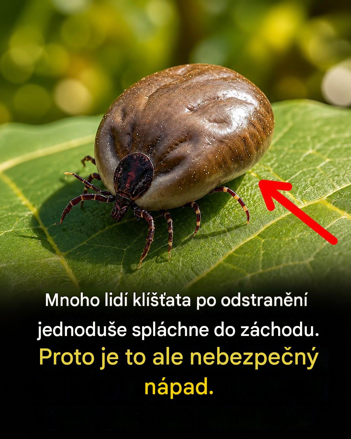 Klíšťata: Proč je spláchnutí do toalety může učinit ještě nebezpečnějšími