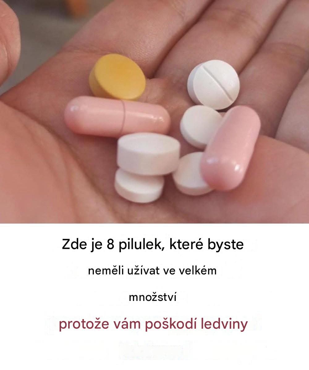 Osm pilulek, které byste neměli užívat, protože poškozují vaše ledviny
